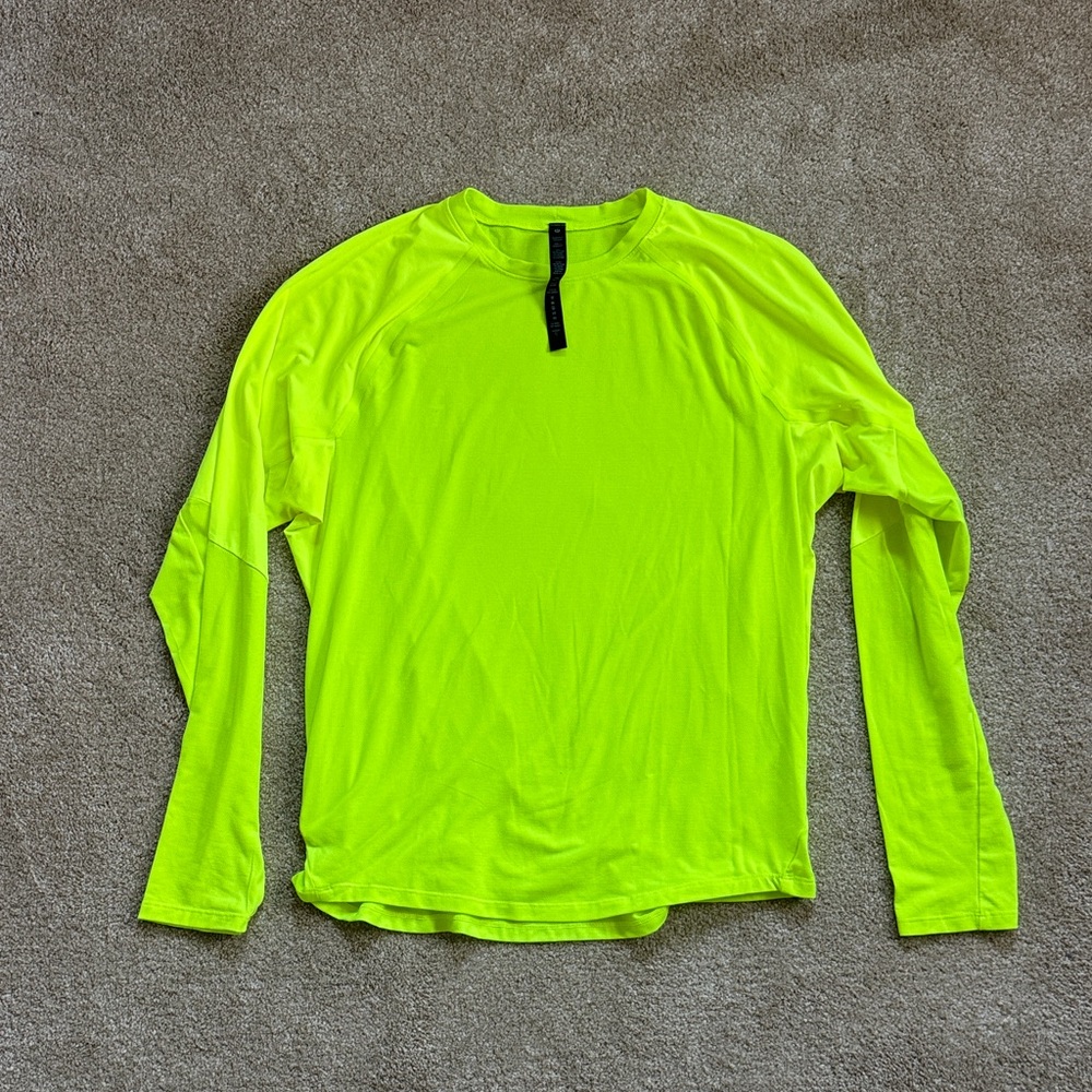 Lululemon Neon Yellow/Green Long Sleeve Hiking Shirt